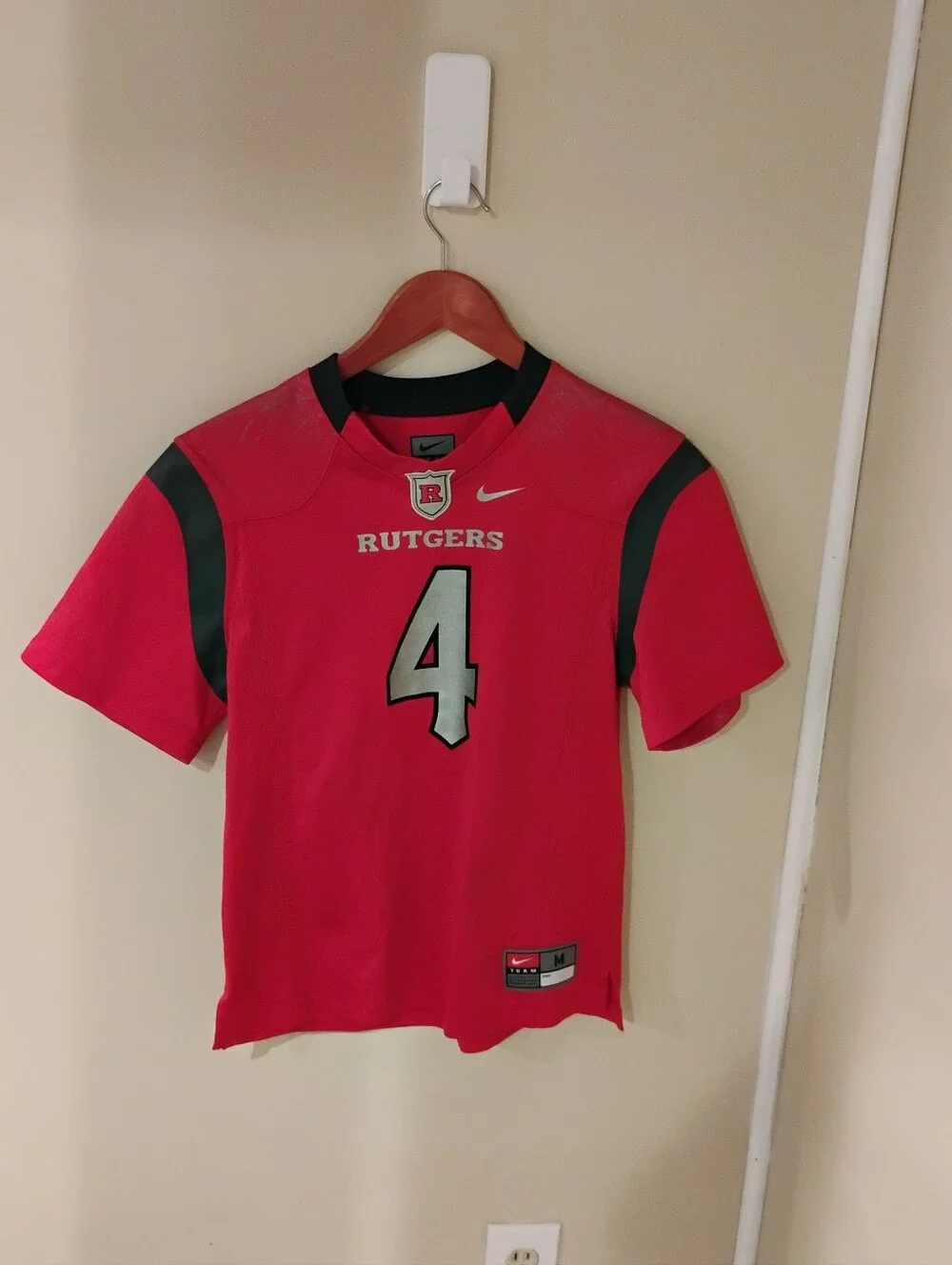Nike Boys Rutgers Jersey Top Sz M